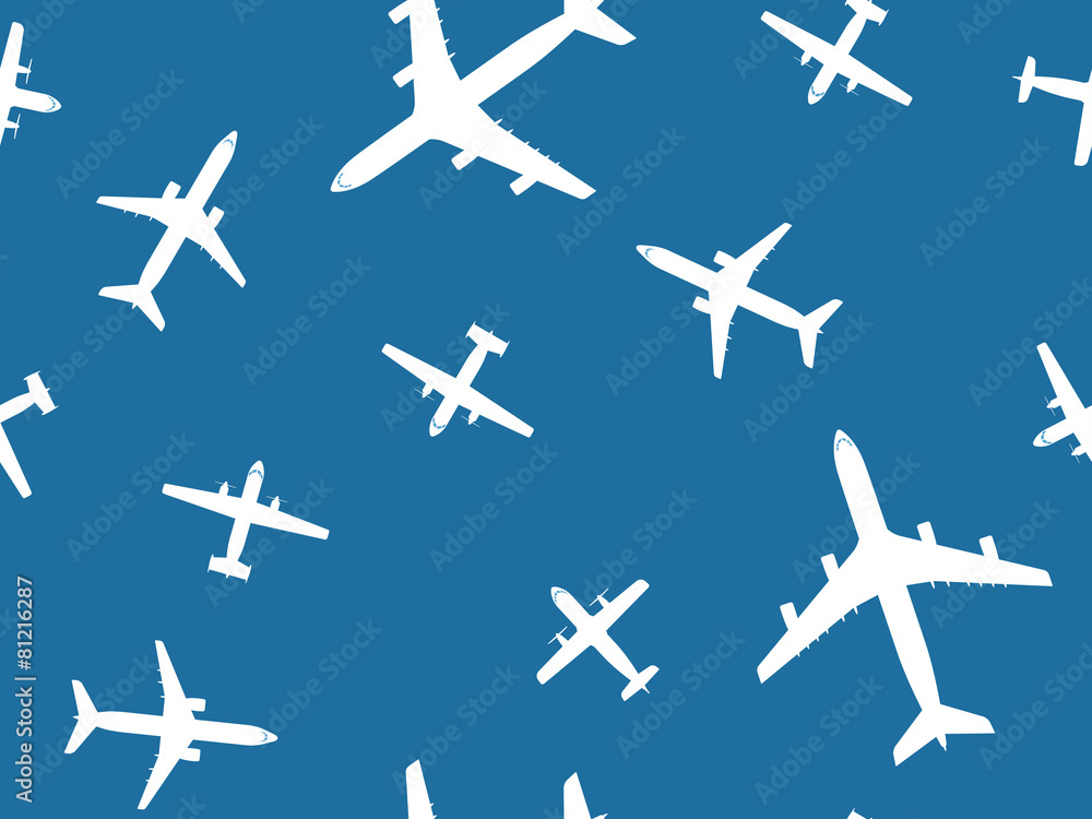 Aircraft seamless pattern