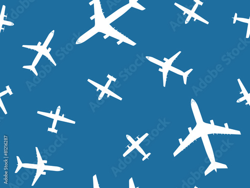 Aircraft seamless pattern