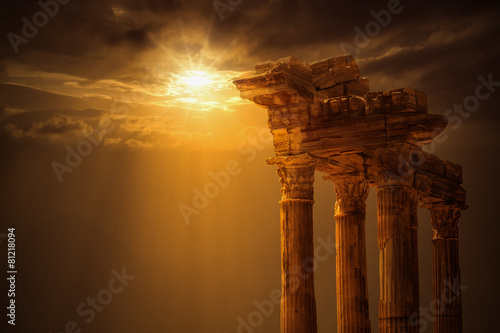 Apollon Temple,Antalya City ,Side photo