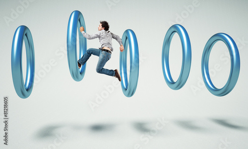 Canvas Print obstacle run