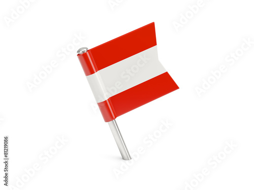 Flag pin of austria
