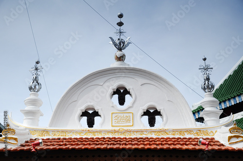 Architectural detail at Kampung Kling Mosque photo