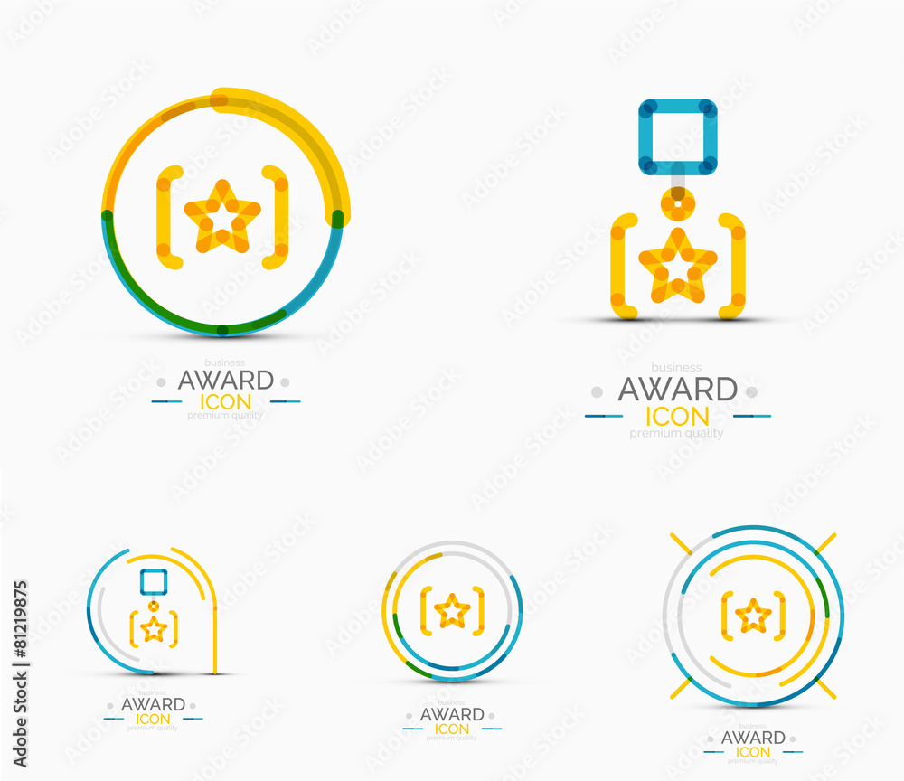 Award icon set, Logo collection Award icon set, Logo collection