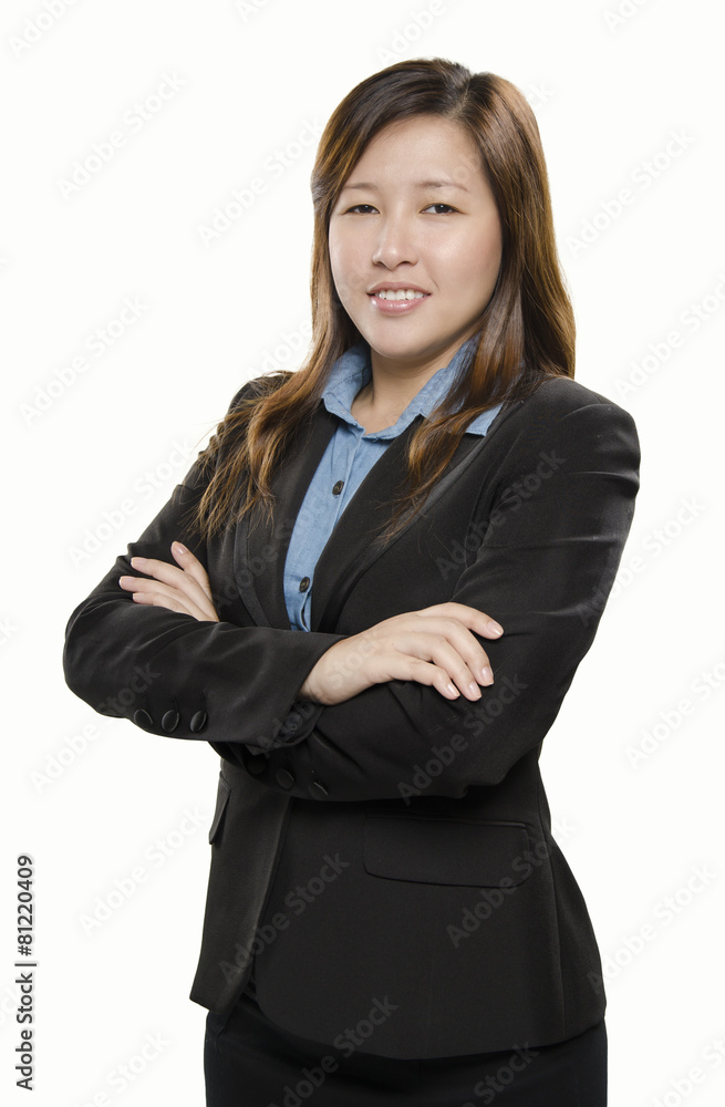 Portrait of beautiful businesswoman isolated on white Portrait of beautiful businesswoman isolated on white