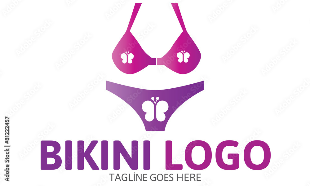 Bikini Logo Stock Vector | Adobe Stock