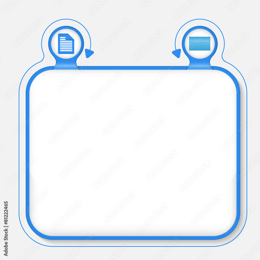 Abstract frame for your text and document icon Abstract frame for your text and document icon