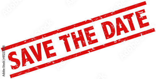 Save the date Stempel rot