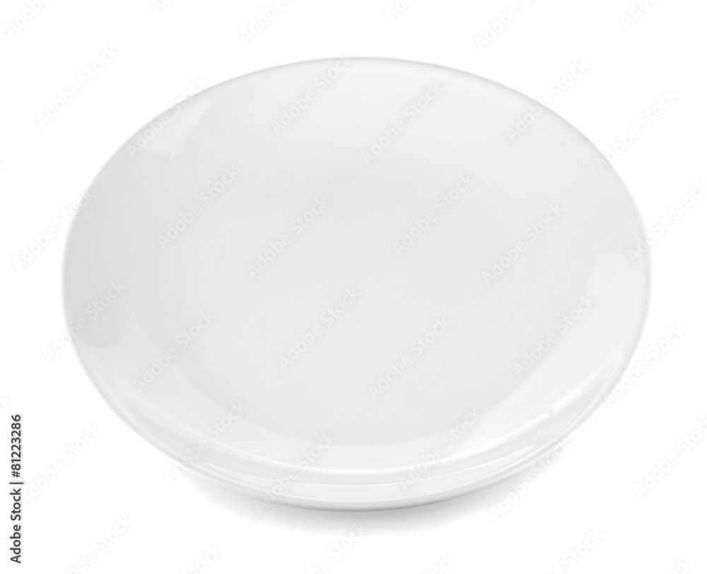 white plate isolated on white background white plate isolated on white background