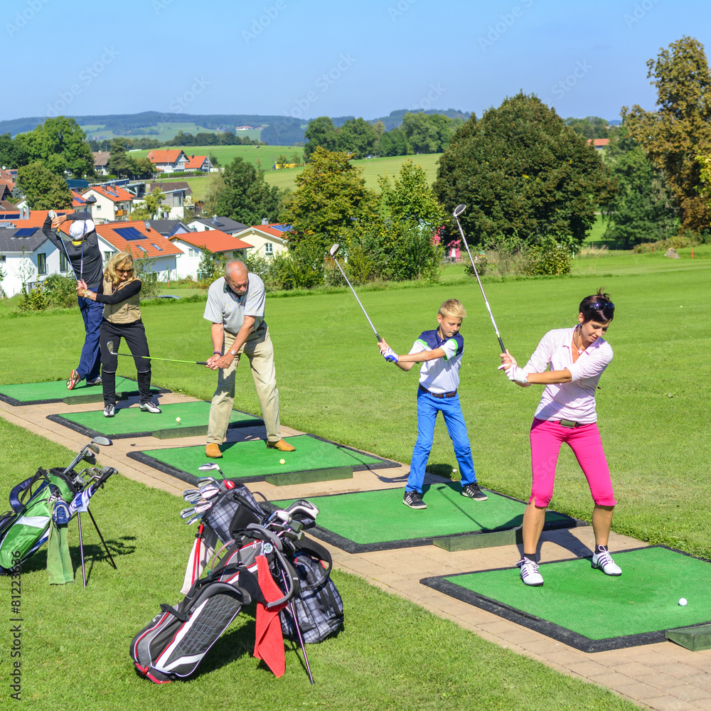 Fototapeta premium üben auf der Driving-Range