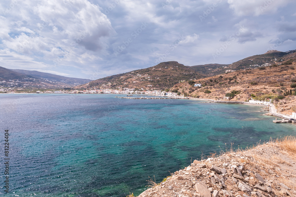 Greek beach on Andros