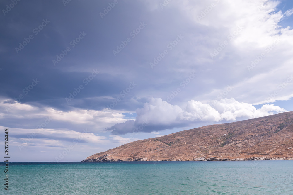 Coastal view on Andros island