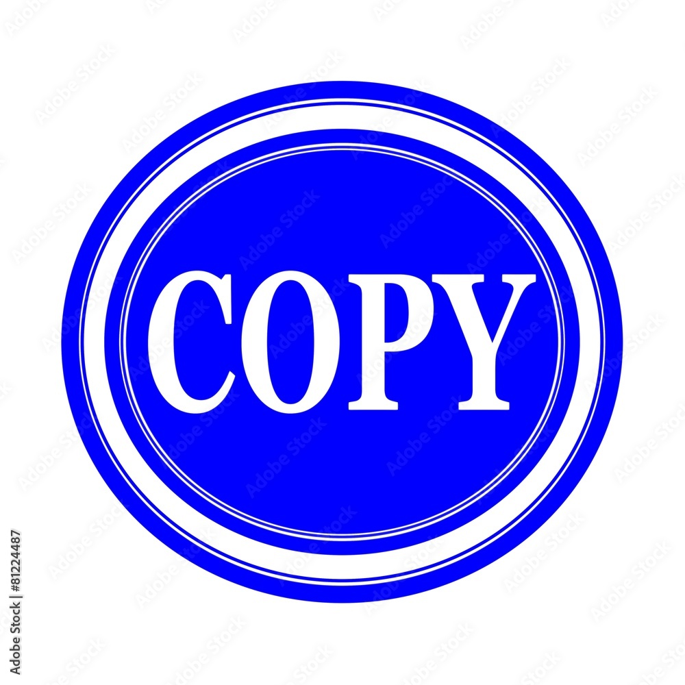 Copy white stamp text on blue Copy white stamp text on blue