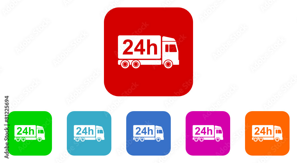 delivery 24 hour vector icon set delivery 24 hour vector icon set