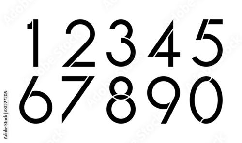 Slika na platnu Numbers