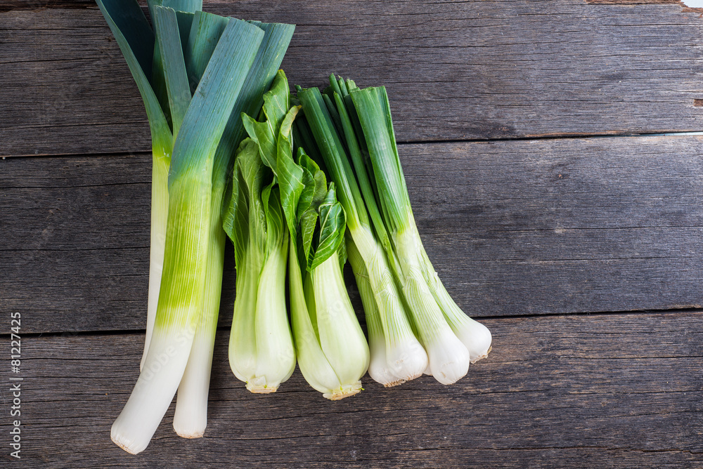fresh from garden spring green vegetables on table fresh from garden spring green vegetables on table