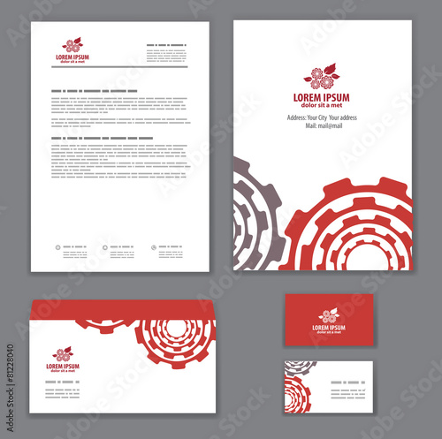Corporate identity template for repair shop