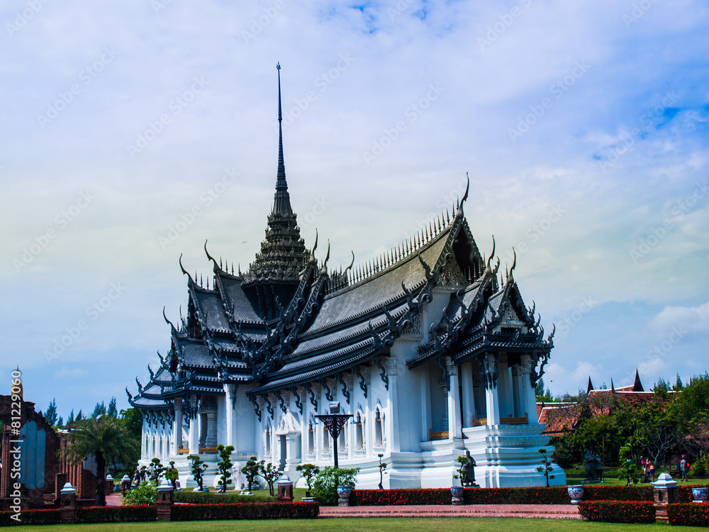 Royal grand palace Sanphet Prasat Palace, Ancient City, Bangkok, Royal grand palace Sanphet Prasat Palace, Ancient City, Bangkok,