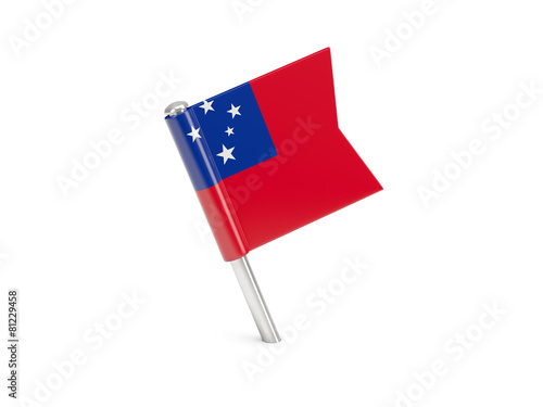 Flag pin of samoa