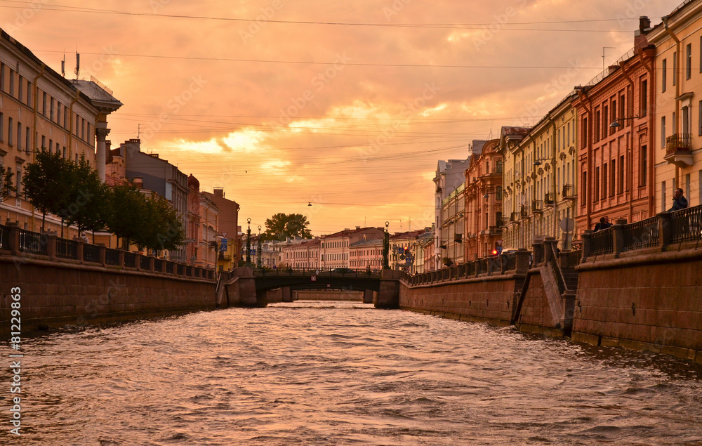 Naklejka premium Реки и каналы Петербурга