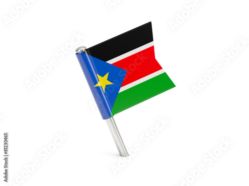 Flag pin of south sudan