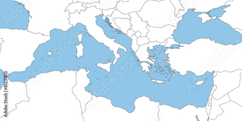 Mittelmeer in weiß