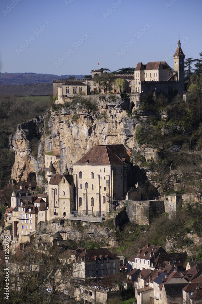 sanctuaire et château à Rocamadour