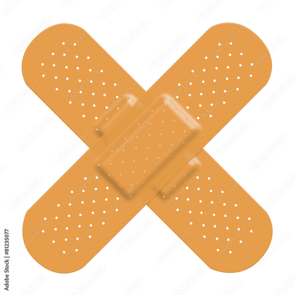 Two Crossed Bandages Two Crossed Bandages