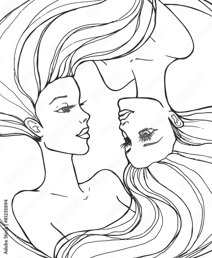 Two beautiful young women