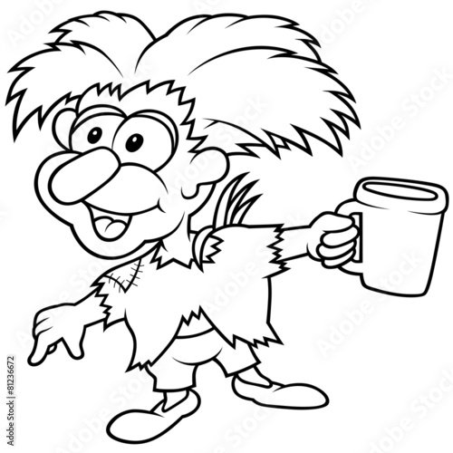Forest Elf Holding Cup