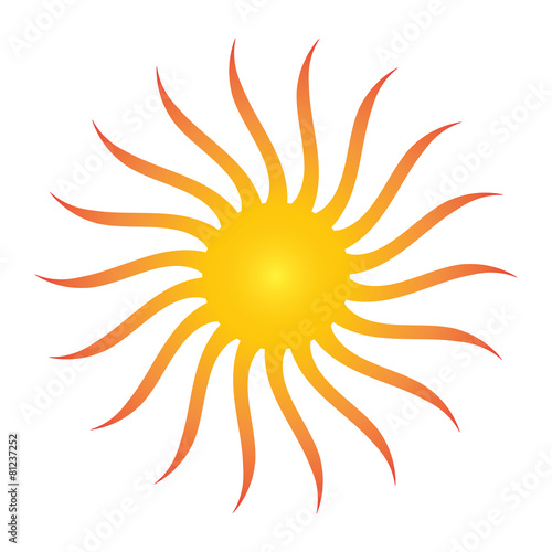 Sun logo vector illustration
