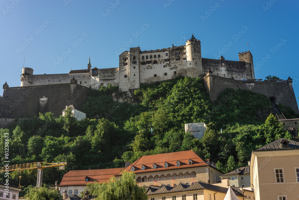Hohensalzburg Castle (Festung Hohensalzburg) in Salzburg, Austri