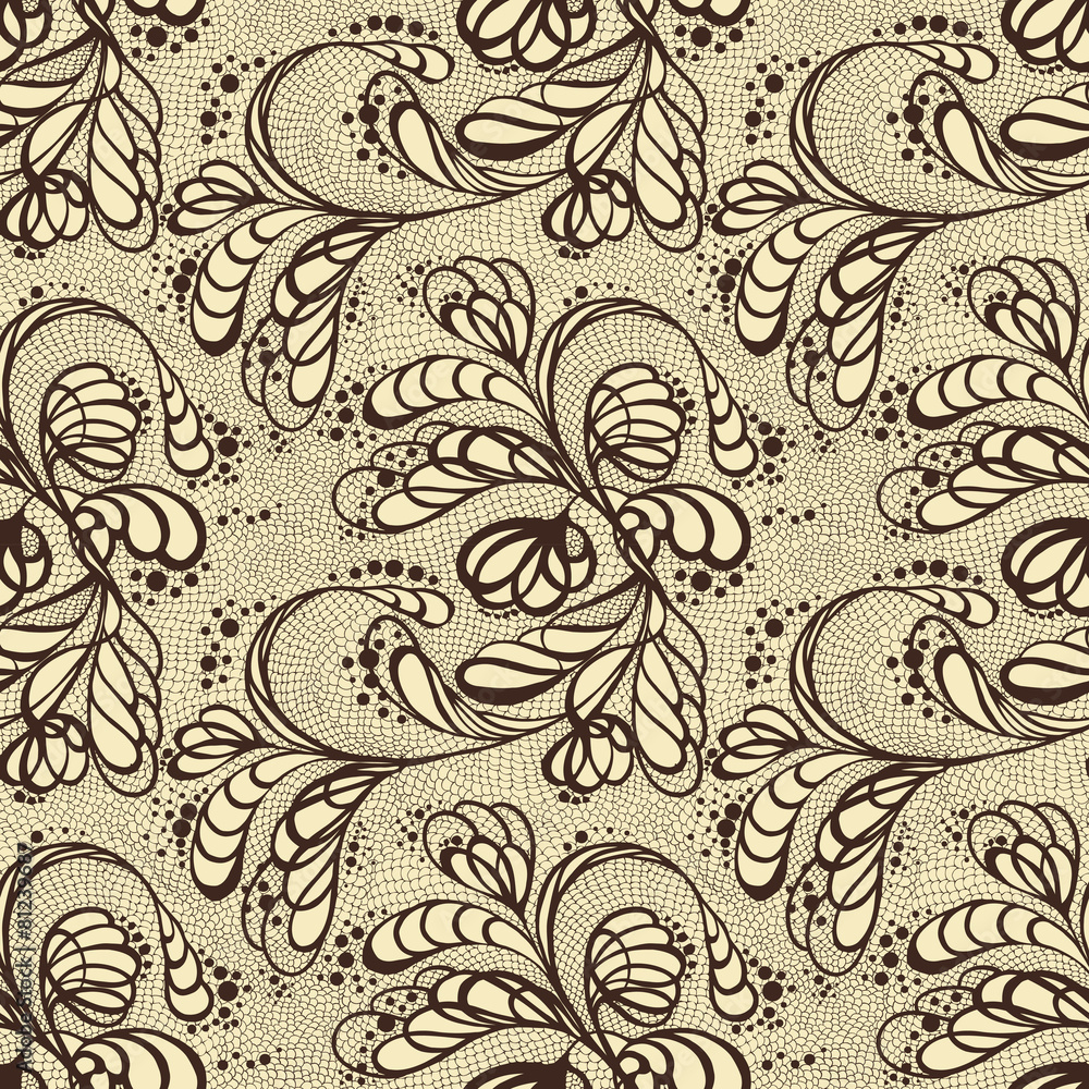 Obraz premium lacy seamless pattern