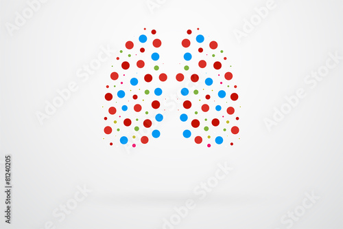 Human Lungs Abstract Vector