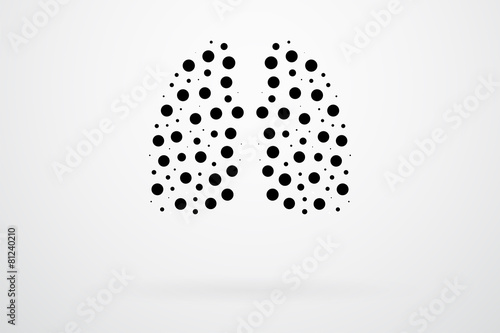 Human Lungs Abstract Vector