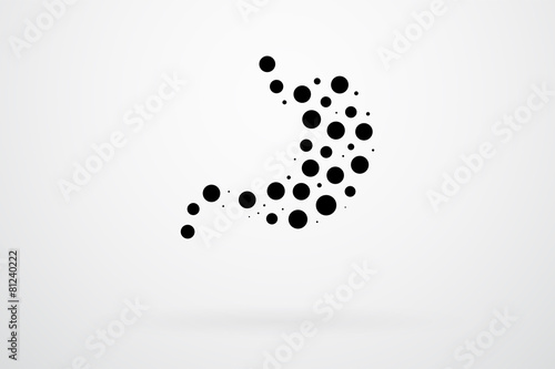 Human Stomach Abstract Vector