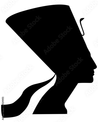 silhouette of Nefertiti