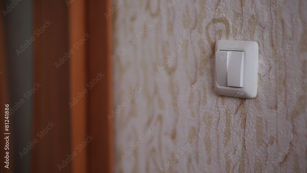 guy turns on the light and go into another room guy turns on the light and go into another room