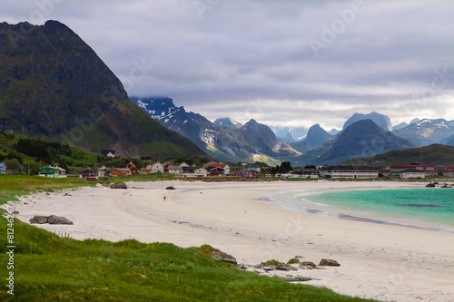 Ramberg Beach in the Lofoten Islands, Norway, photo