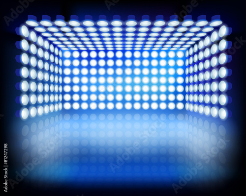 Lighting box. Vector illustration.