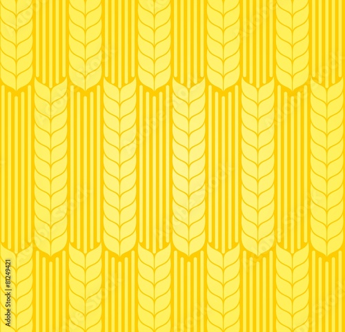 Seamless background with wheaten cones.