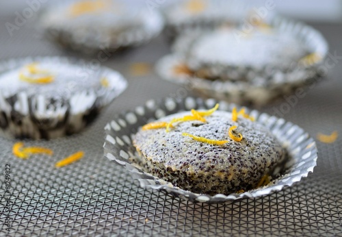 Muffins with poppy seeds