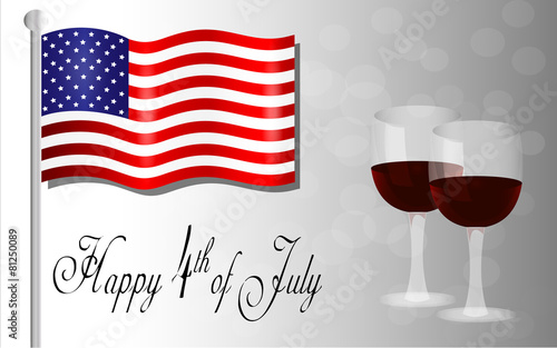 Happy Independence Day background, 4th of July
