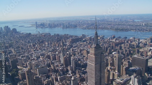 heli flight around empire state building  photo