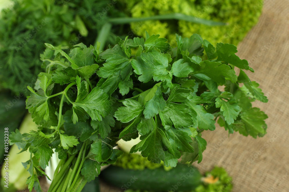 parsley dill and other green vegetables parsley dill and other green vegetables