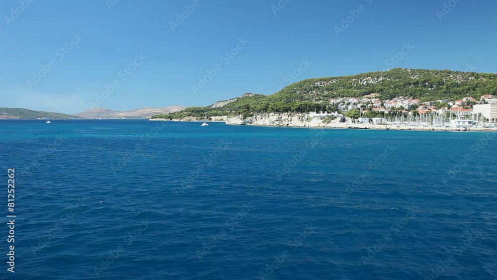 View of Croatian coast from ferry View of Croatian coast from ferry