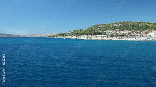 View of Croatian coast from ferry