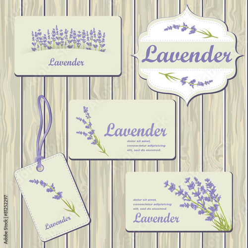 Lavender cards and labels