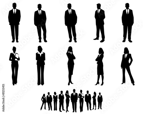 White collar workers set