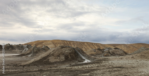 mud vulcano  Gobustan  Azerbaijan