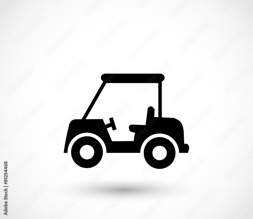 Golf car icon